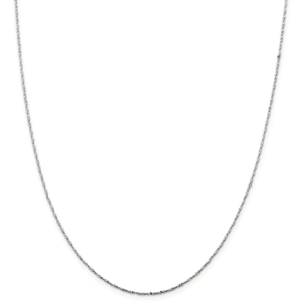 0.5mm, Sterling Silver, Twisted Serpentine Chain, 16 Inch