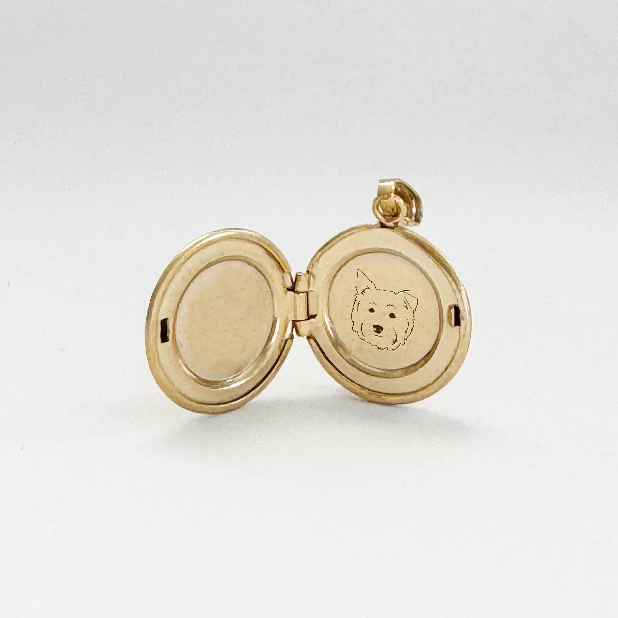 14k Yellow Gold Petite Silhouette Locket