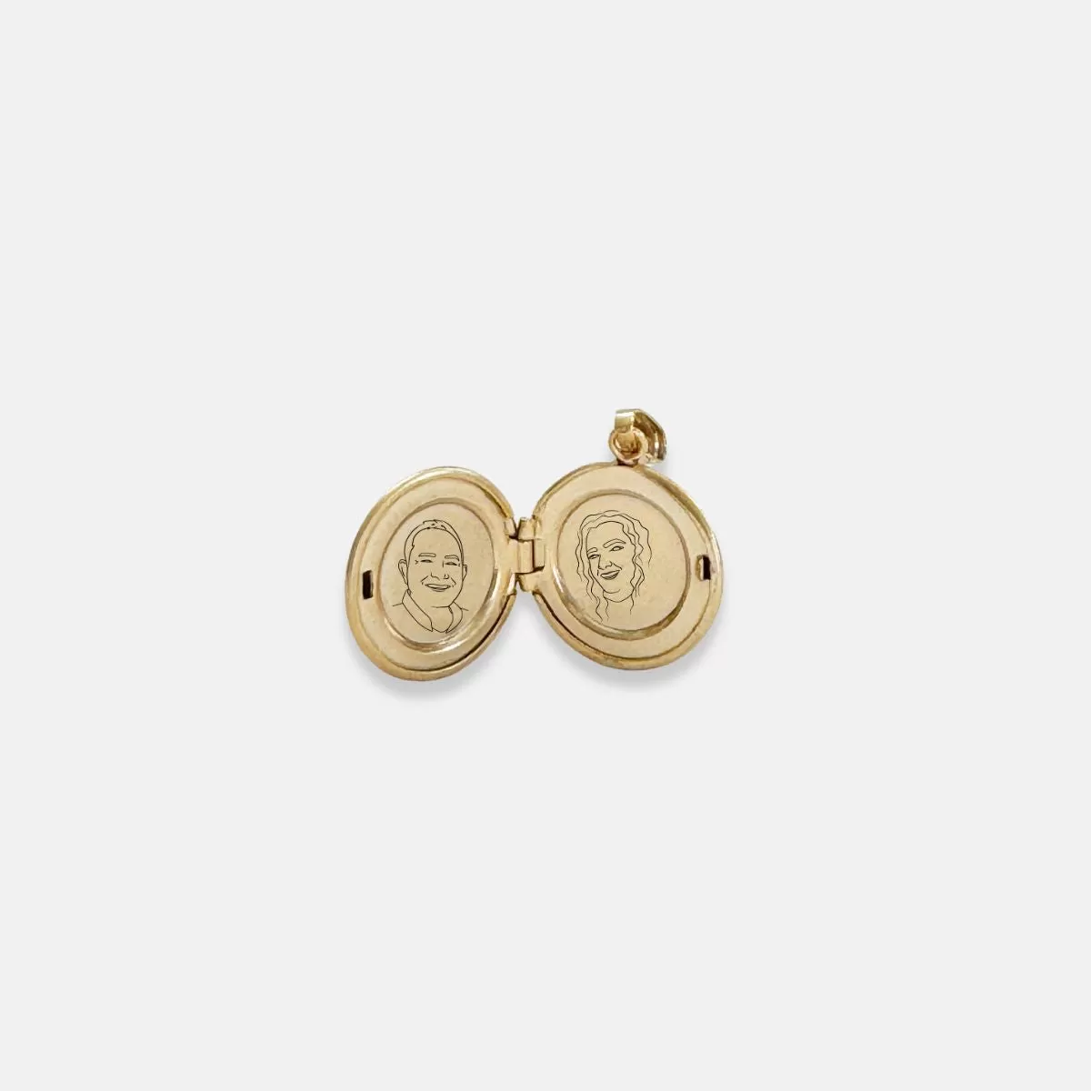 14k Yellow Gold Petite Silhouette Locket