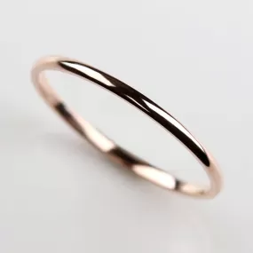 1.5x1mm Rose Gold Stacking Classic Band