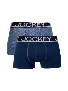 2 Pack Full Boy Geo Boxers - Navy