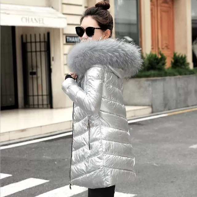 2018 Fashion Wadded jacket Female Coat Women Winter New Slim Warm Down cotton clothing Long sleeve Coat Winter Jackets