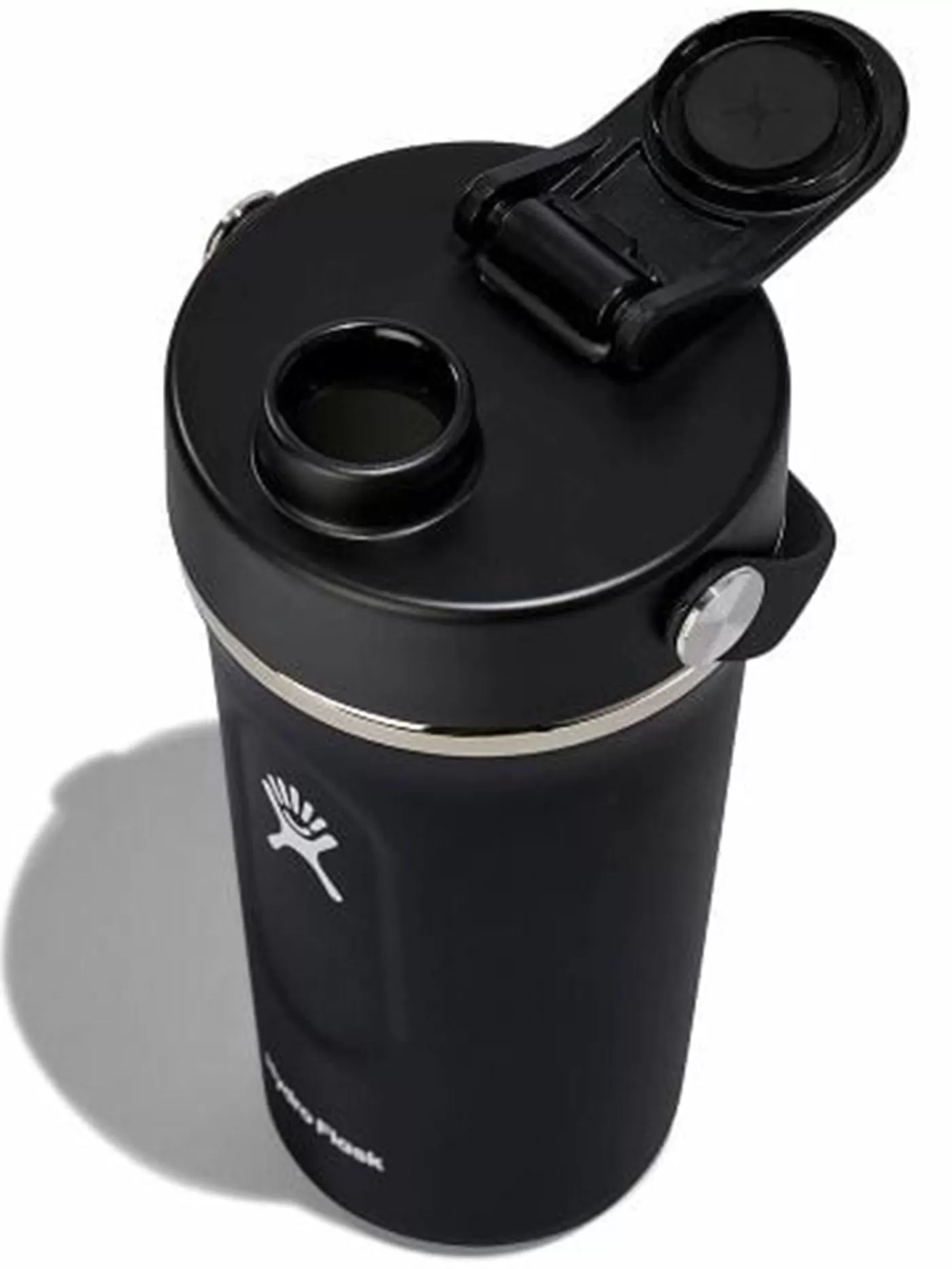 24 oz Insulated Shaker Black Bottle