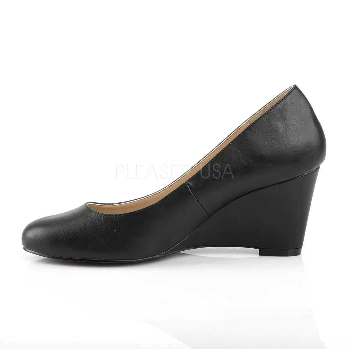 3 Inch Heel KIMBERLY-08 Black Pu