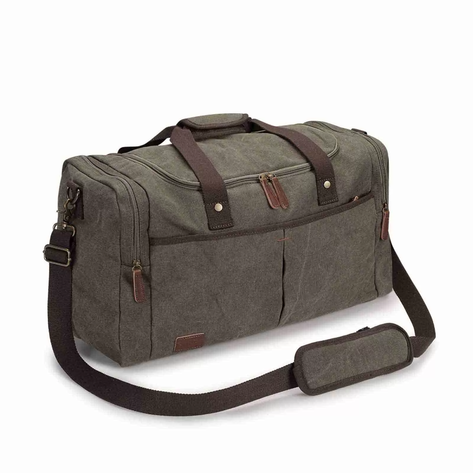 65L Large Canvas Travel Duffel Bag