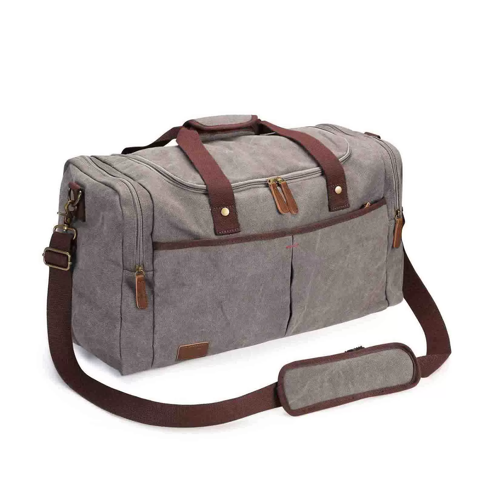 65L Large Canvas Travel Duffel Bag