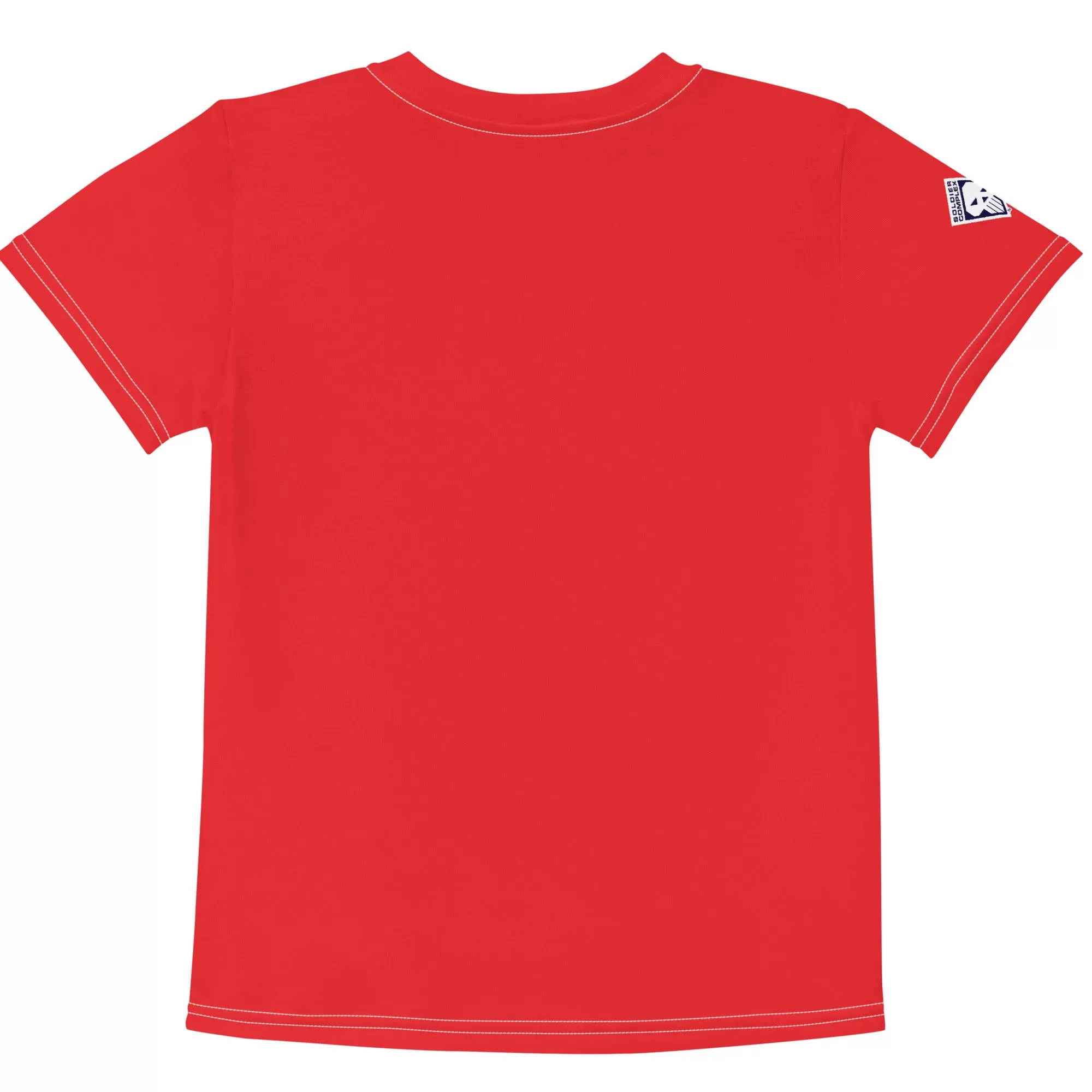 Active Boys' Essential: Short Sleeve Solid Color Rash Guard - Scarlet