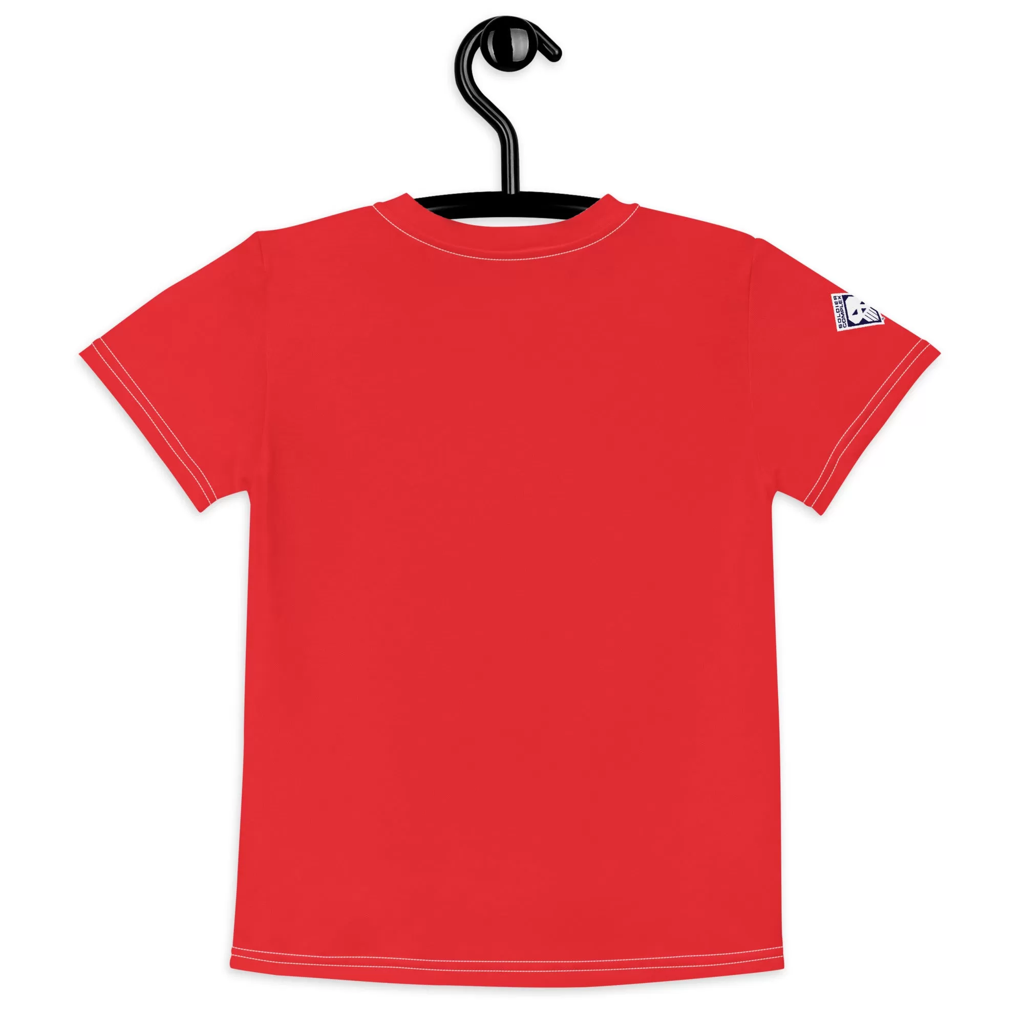 Active Boys' Essential: Short Sleeve Solid Color Rash Guard - Scarlet