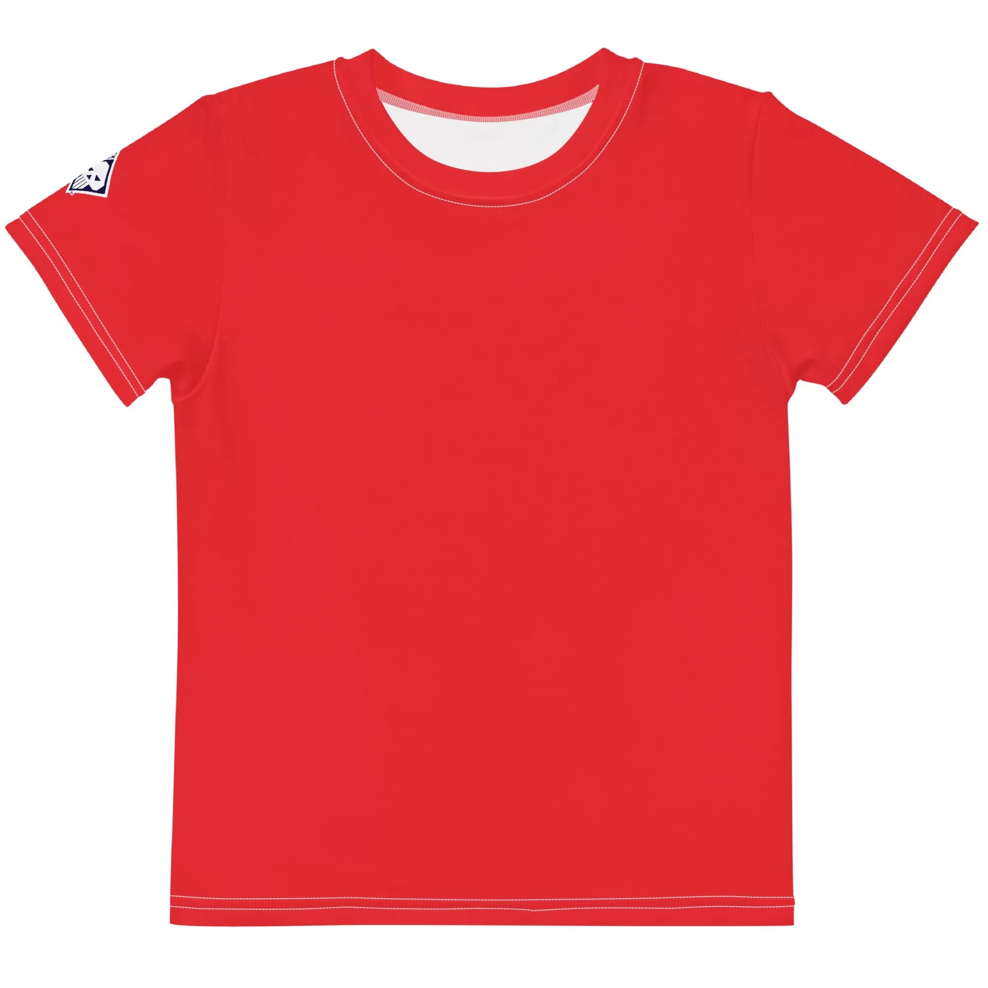 Active Boys' Essential: Short Sleeve Solid Color Rash Guard - Scarlet