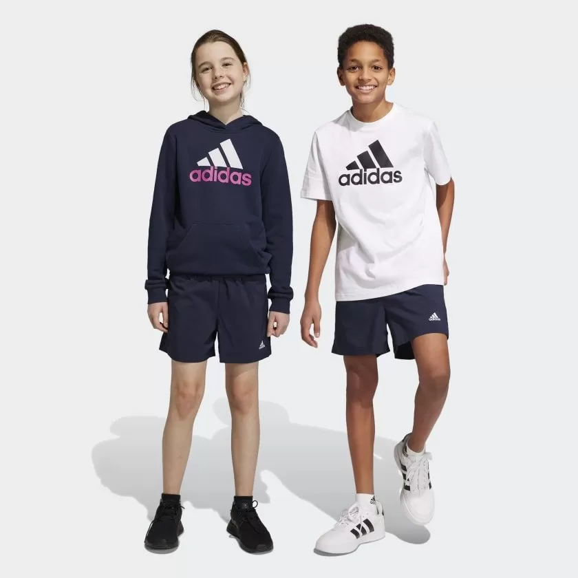 ADIDAS JUNIOR ESSENTIALS SMALL LOGO CHELSEA NAVY SHORTS