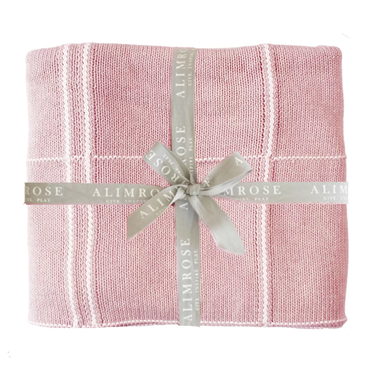 Alimrose - Grid Baby Blanket - Petal