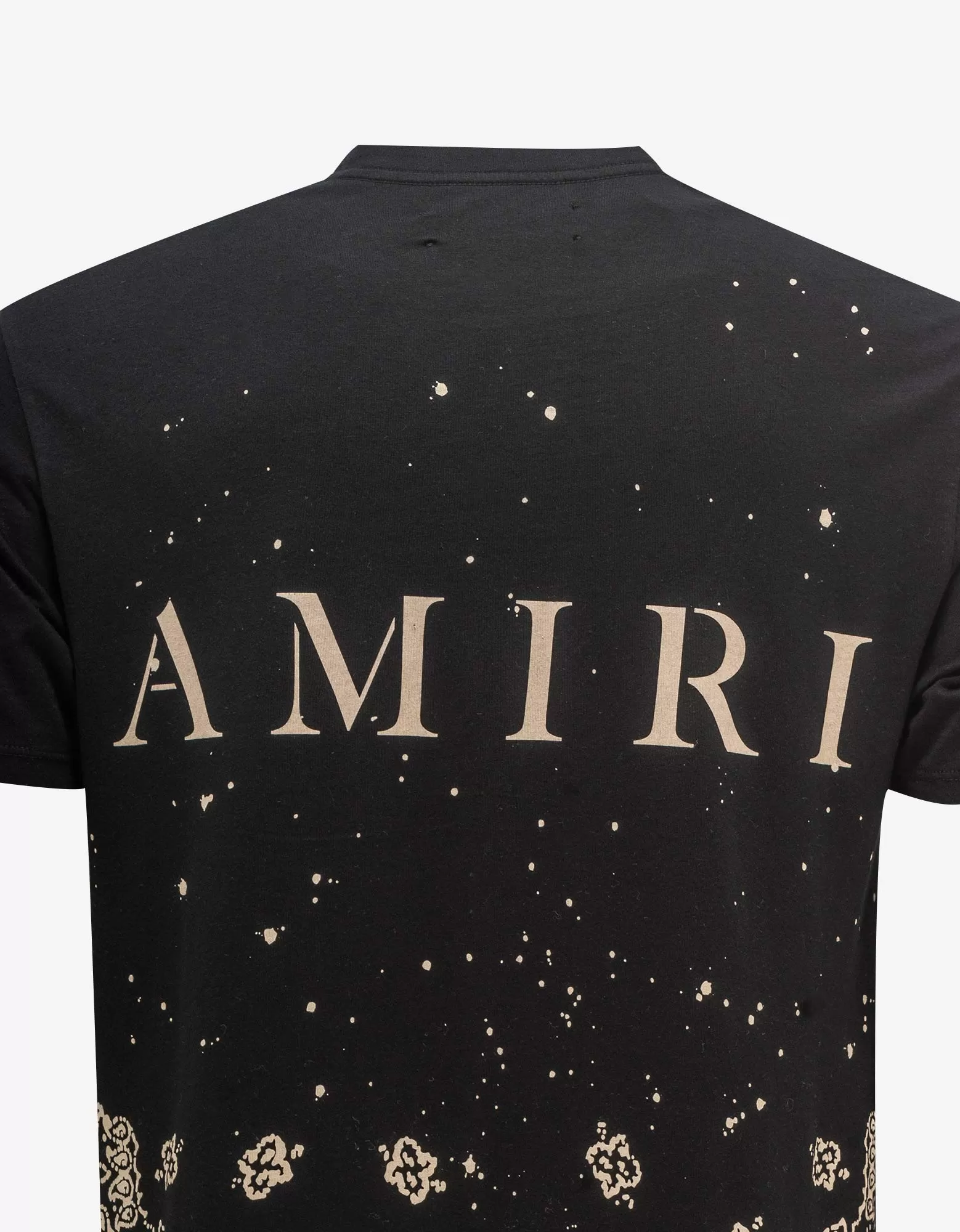 Amiri Black Bandana Bleach MA T-Shirt