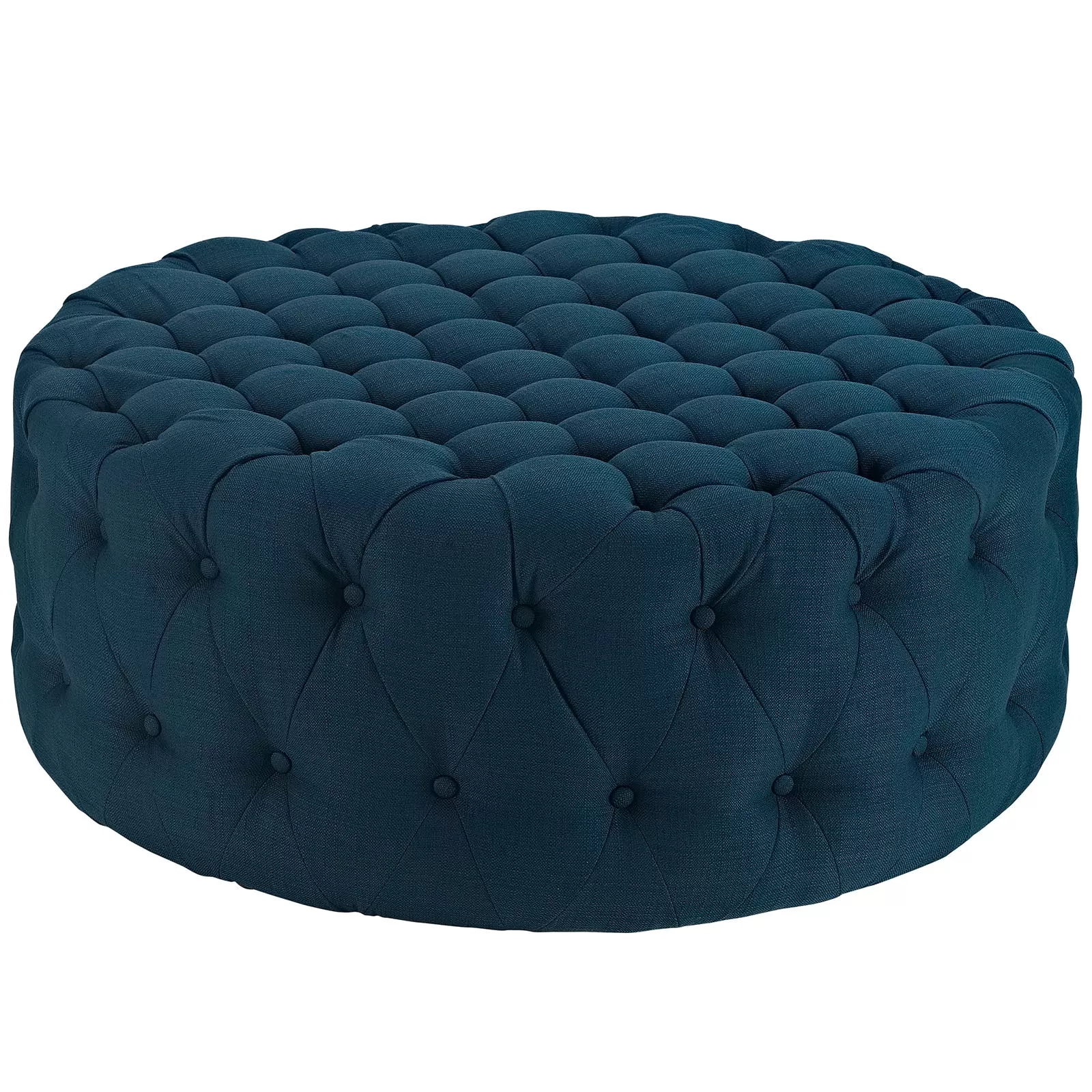 Amour Upholstered Fabric Ottoman