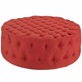 Amour Upholstered Fabric Ottoman