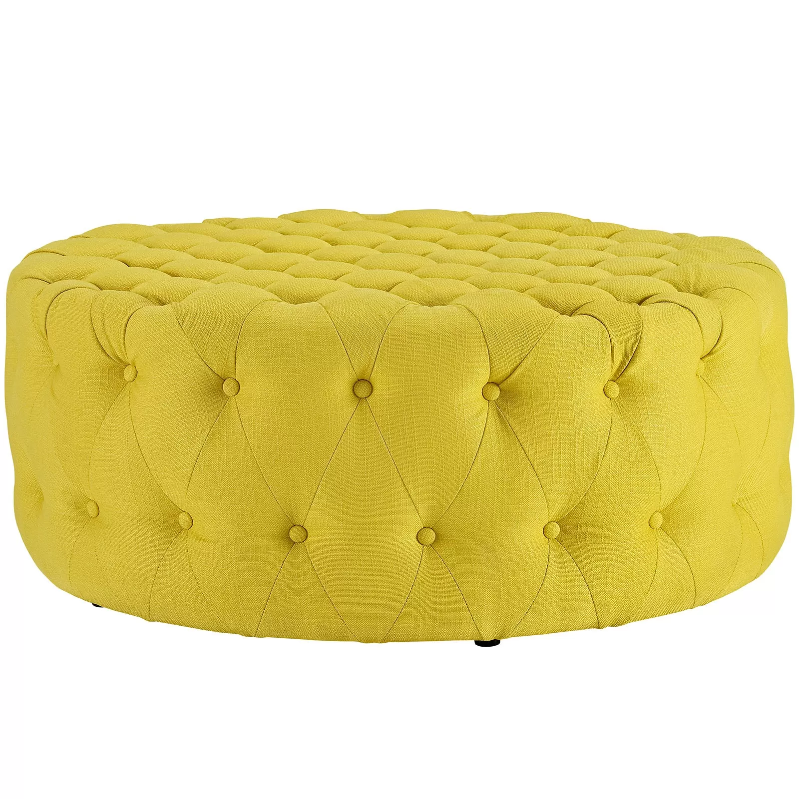 Amour Upholstered Fabric Ottoman