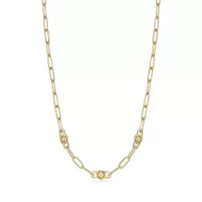 Ania Haie Gold Orb Link Chunky Chain Necklace