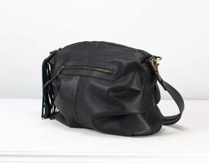 Ariadne purse - Black leather