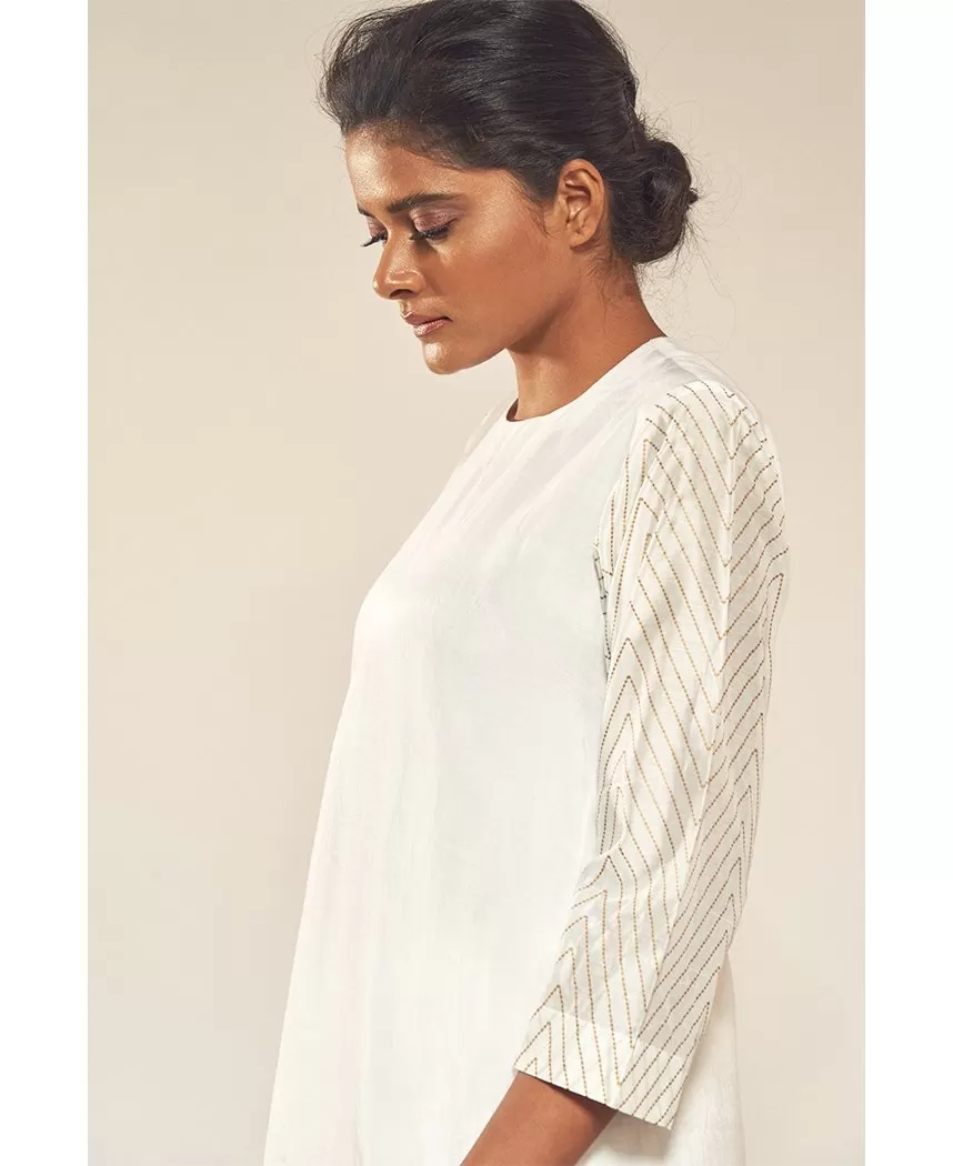 Asymmetric Silk Tunic