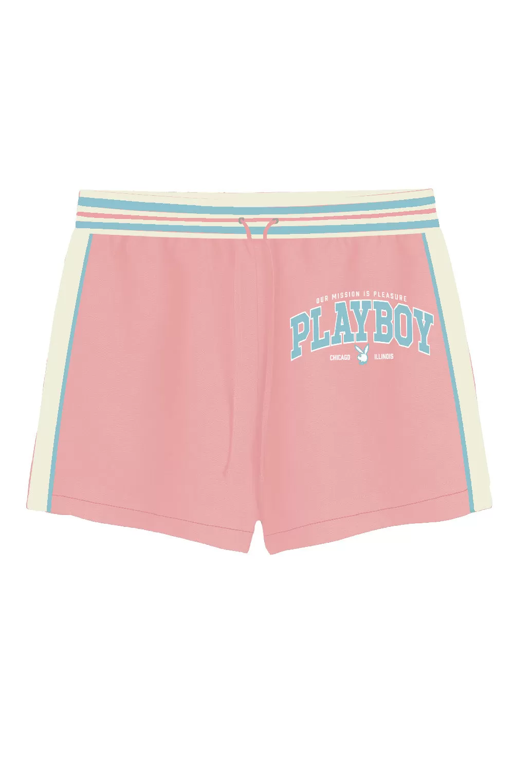 Baby Pink Playboy Beach Shorts