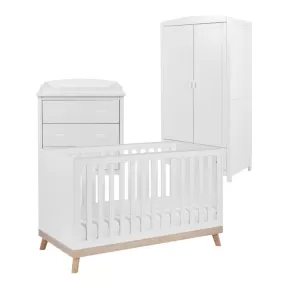 Babymore Mona 3 Piece Room Set - White