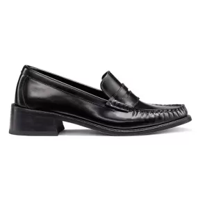 Bass Women's Whitney Heel Loafer Black Leather