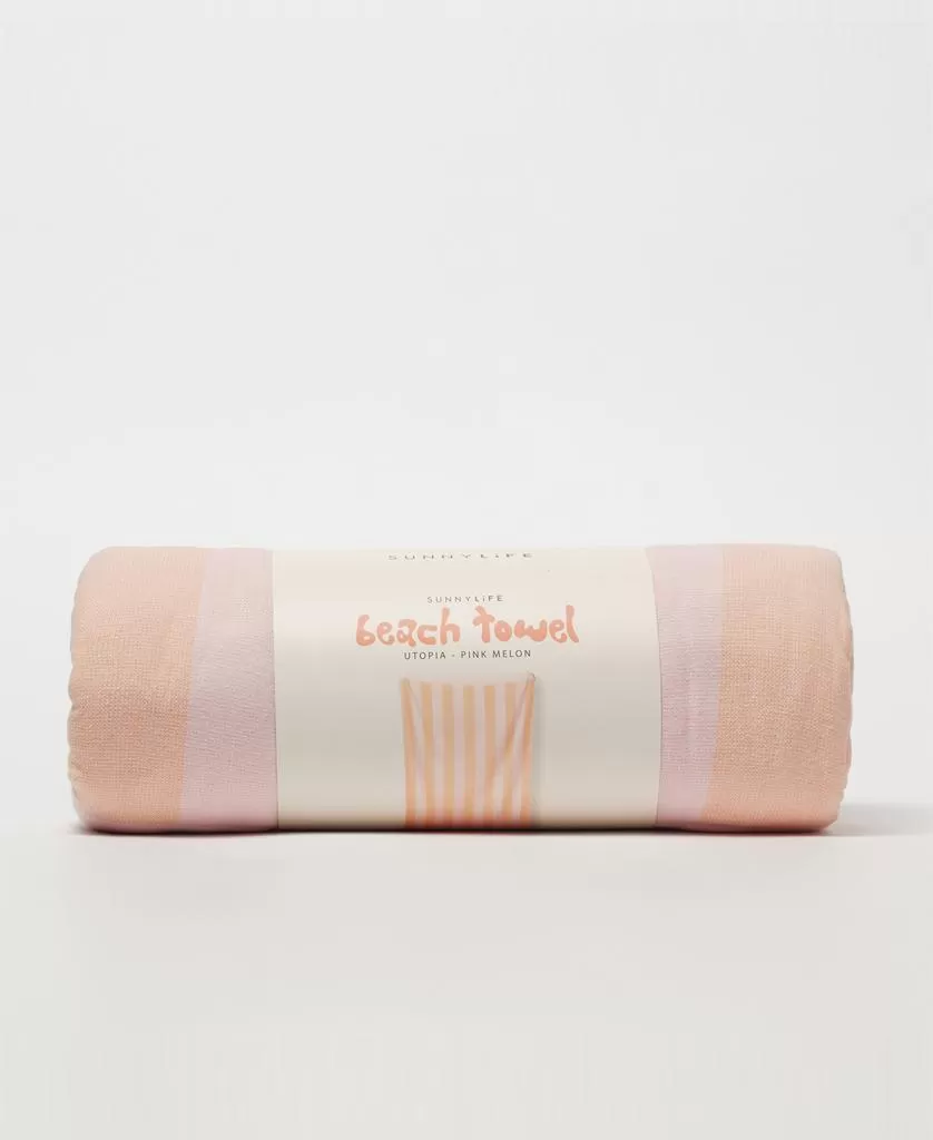 Beach Towel Utopia | Pink Melon