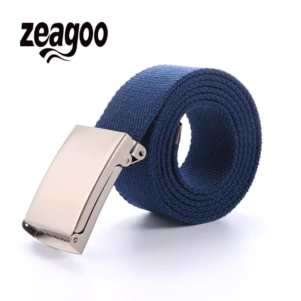 Belt Men Canvas Automatic Metal Buckle Men's Nylon Belt