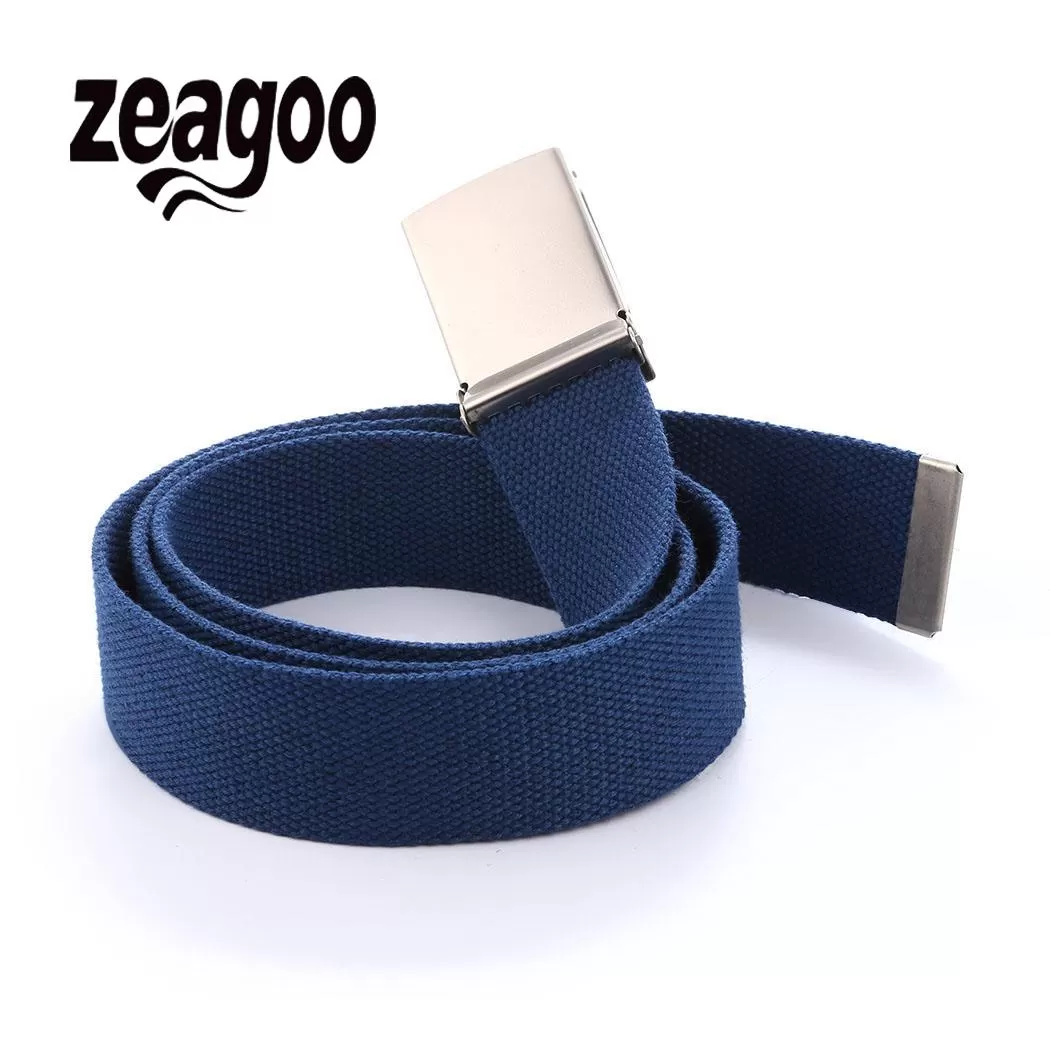 Belt Men Canvas Automatic Metal Buckle Men's Nylon Belt