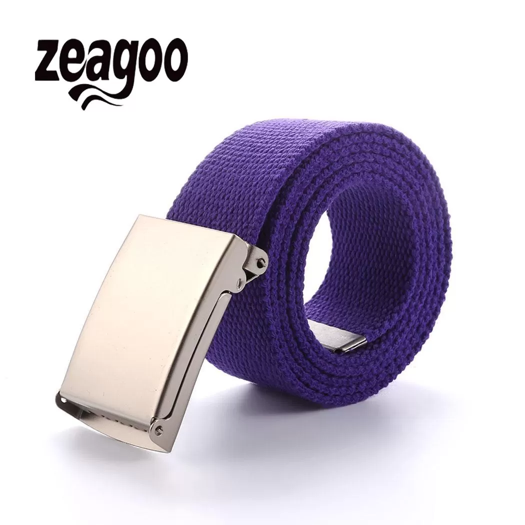 Belt Men Canvas Automatic Metal Buckle Men's Nylon Belt