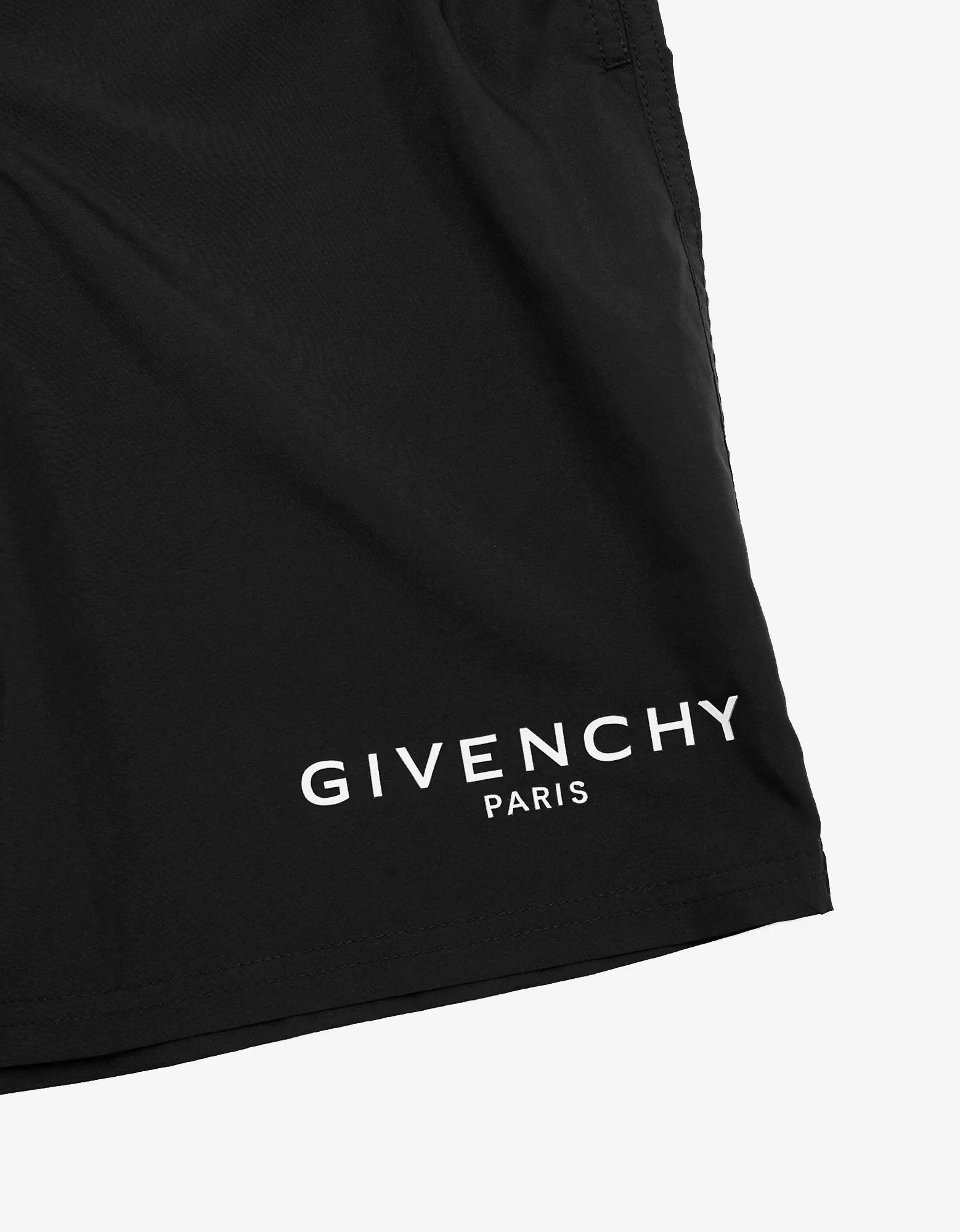 Black Classic Logo Print Swim Shorts