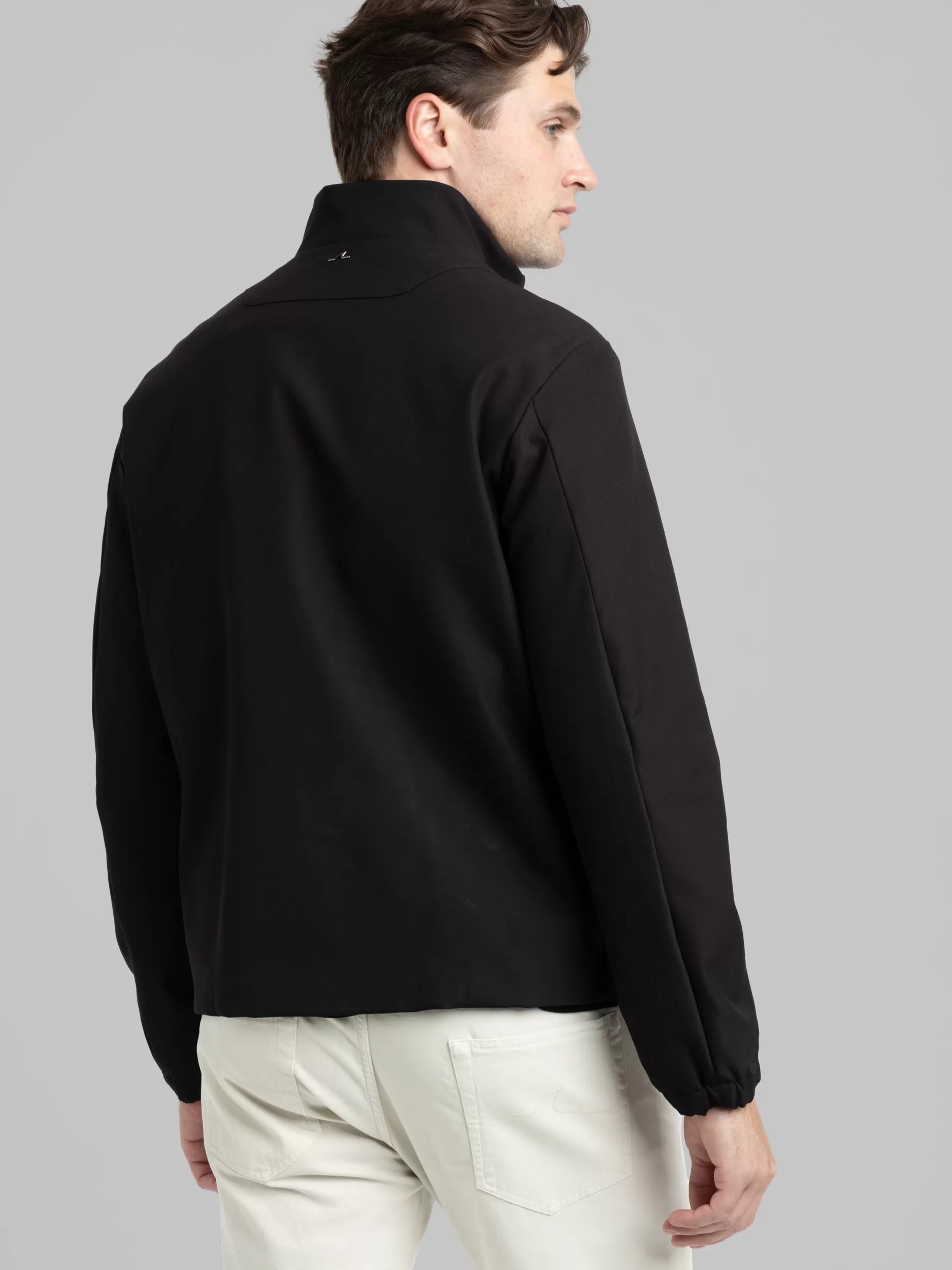 Black Full Zip Bomber Jacket