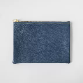 Blue Cypress Medium Zip Pouch