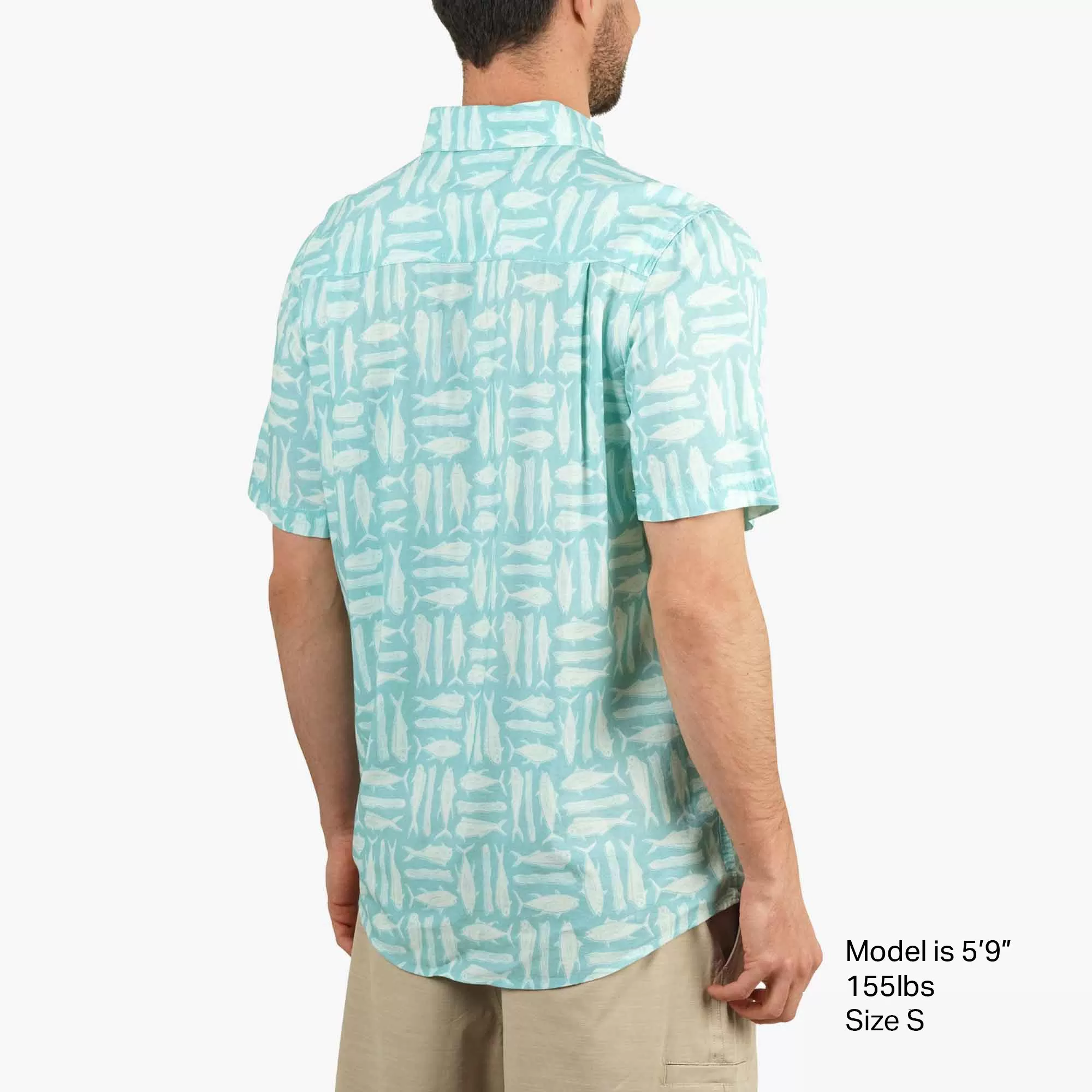 Boatbar SS Button Down Shirt | Pastel Turquoise