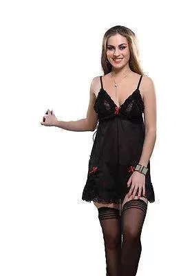 Bold Desire Babydoll Set Black #508