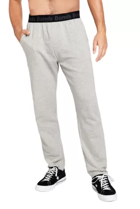 Bonds Mens Essentials Straight Trackie Trackpant Grey Marle