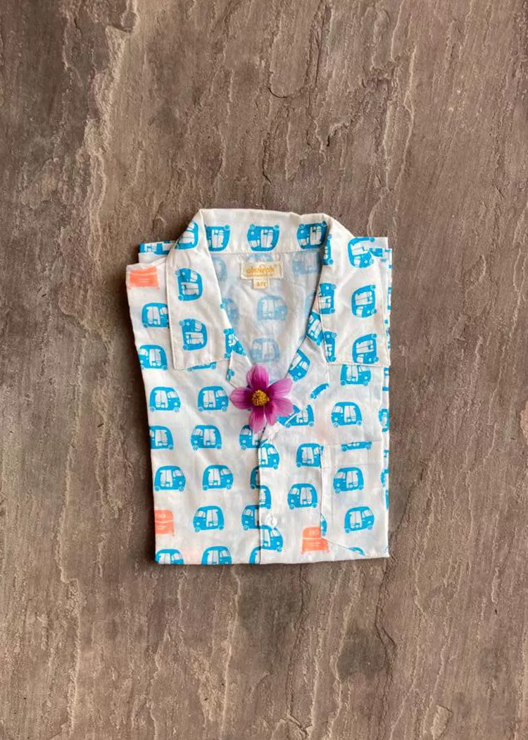 Boys Auto Printed Shirt