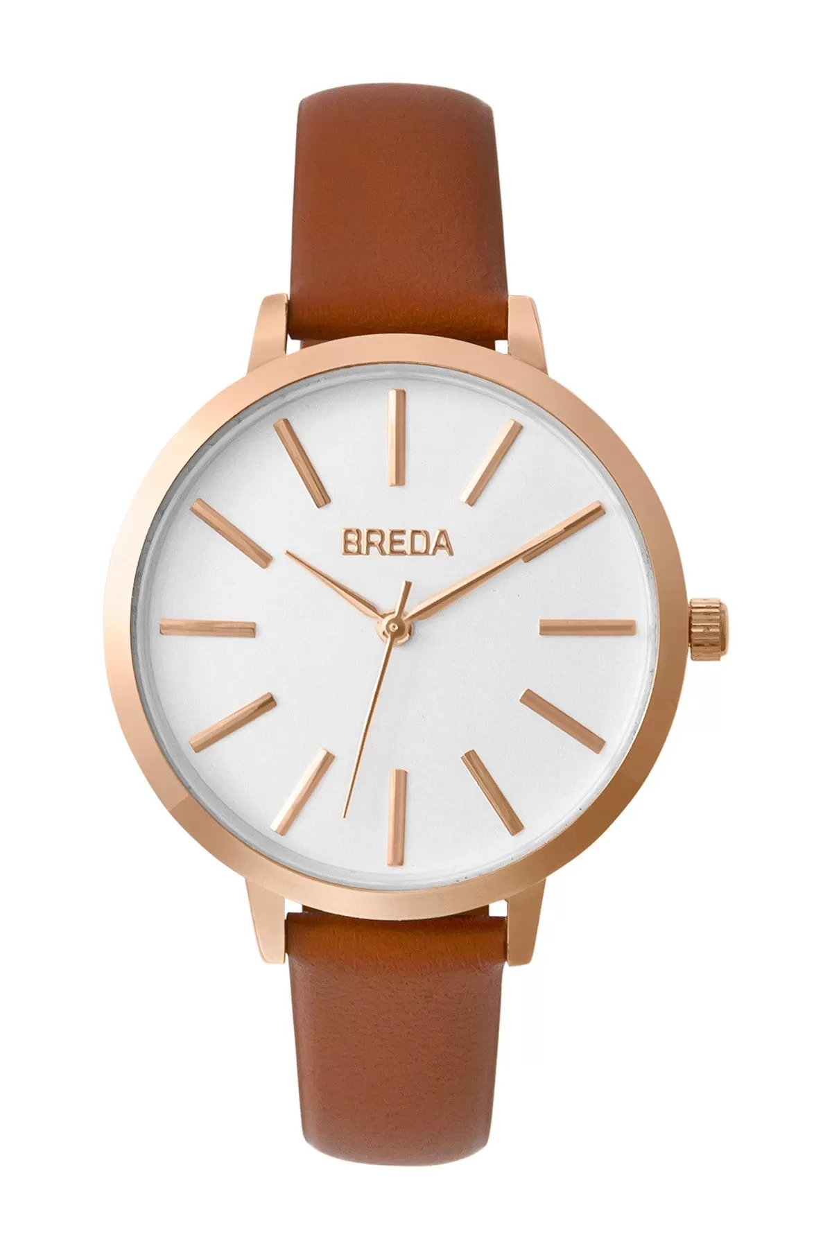 BREDA Women's Joule Leather Strap Watch, 37mm