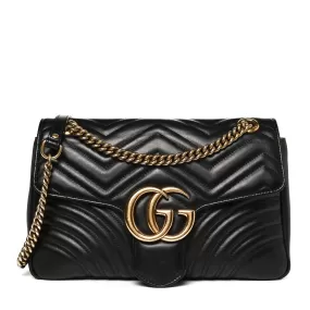 Calfskin Matelasse Medium GG Marmont Shoulder Bag