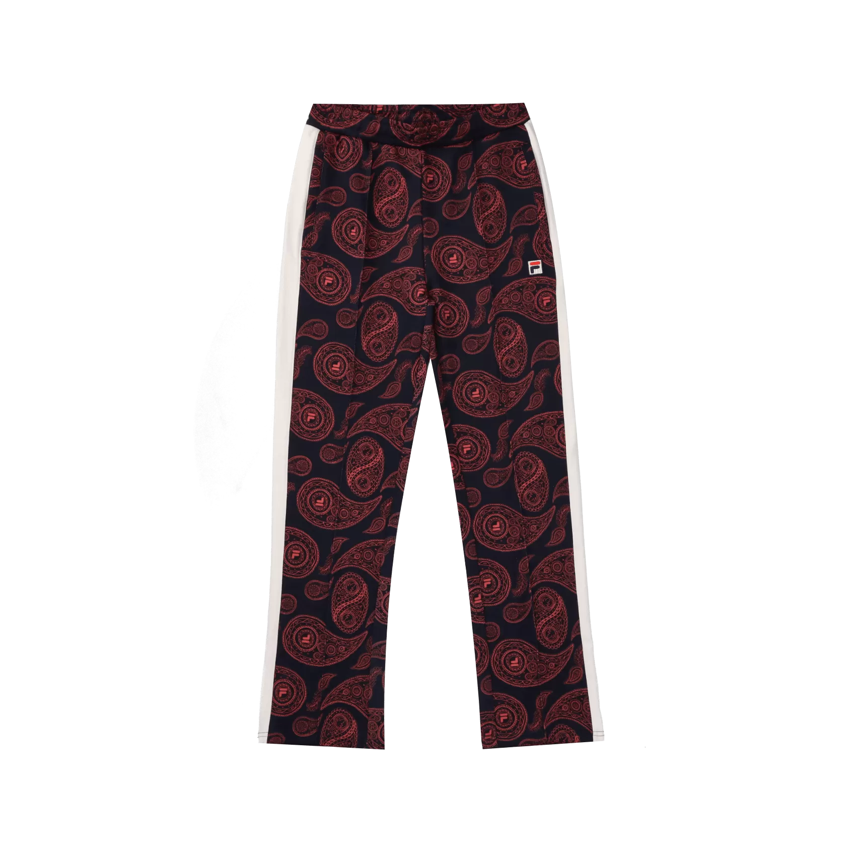 Calliste Aop Slim Track Pants - Baroque rose/Allover blanc de blanc/Back iris