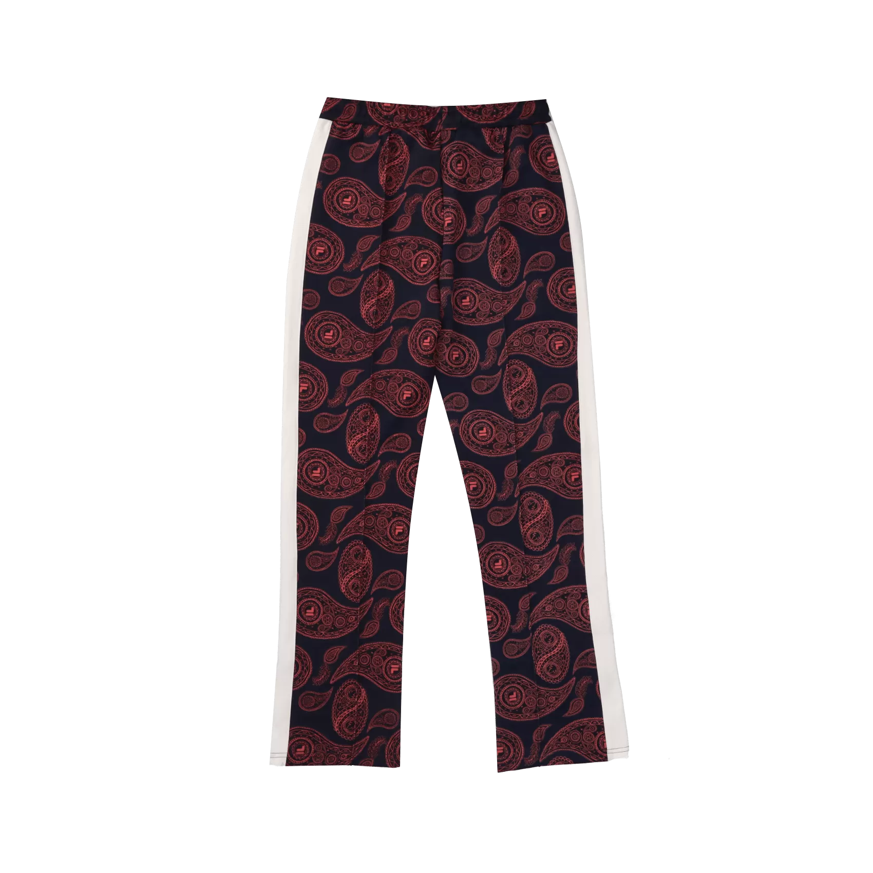 Calliste Aop Slim Track Pants - Baroque rose/Allover blanc de blanc/Back iris