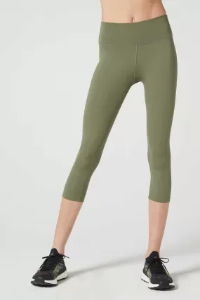 Camila Cropped Front Pocket Legging Deep Lichen