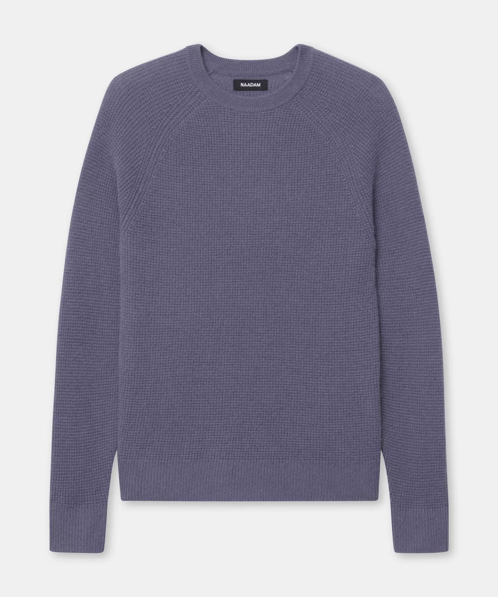 Cashmere Waffle Crewneck Sweater