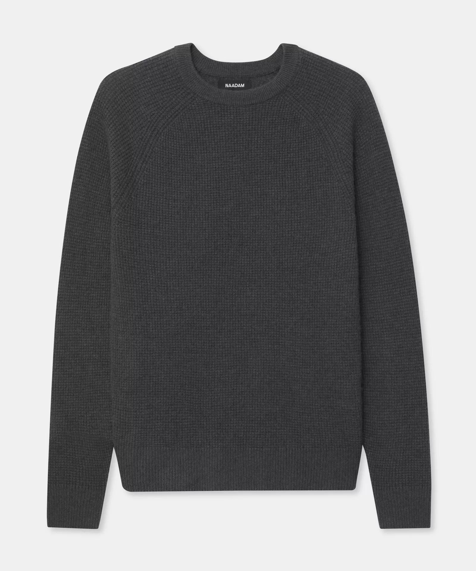 Cashmere Waffle Crewneck Sweater