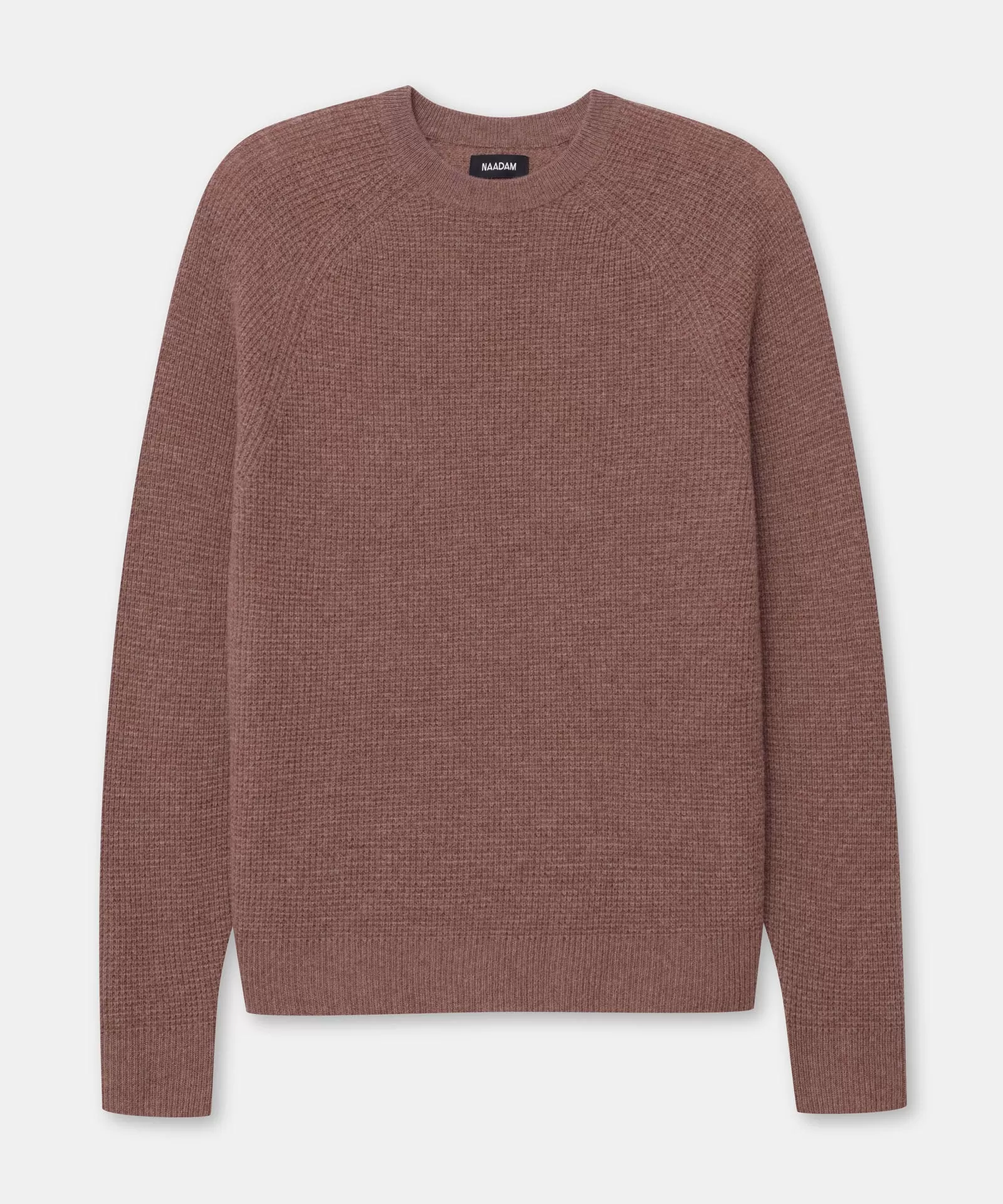 Cashmere Waffle Crewneck Sweater