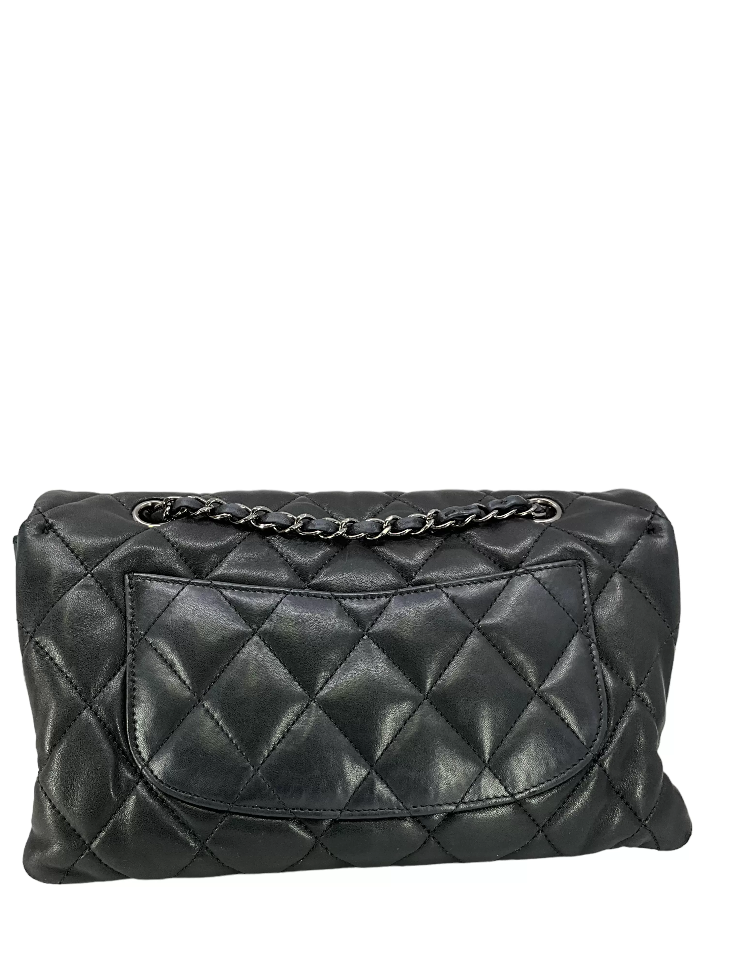 CHANEL Lambskin Quilted Jumbo Chanel 3 Flap Bag