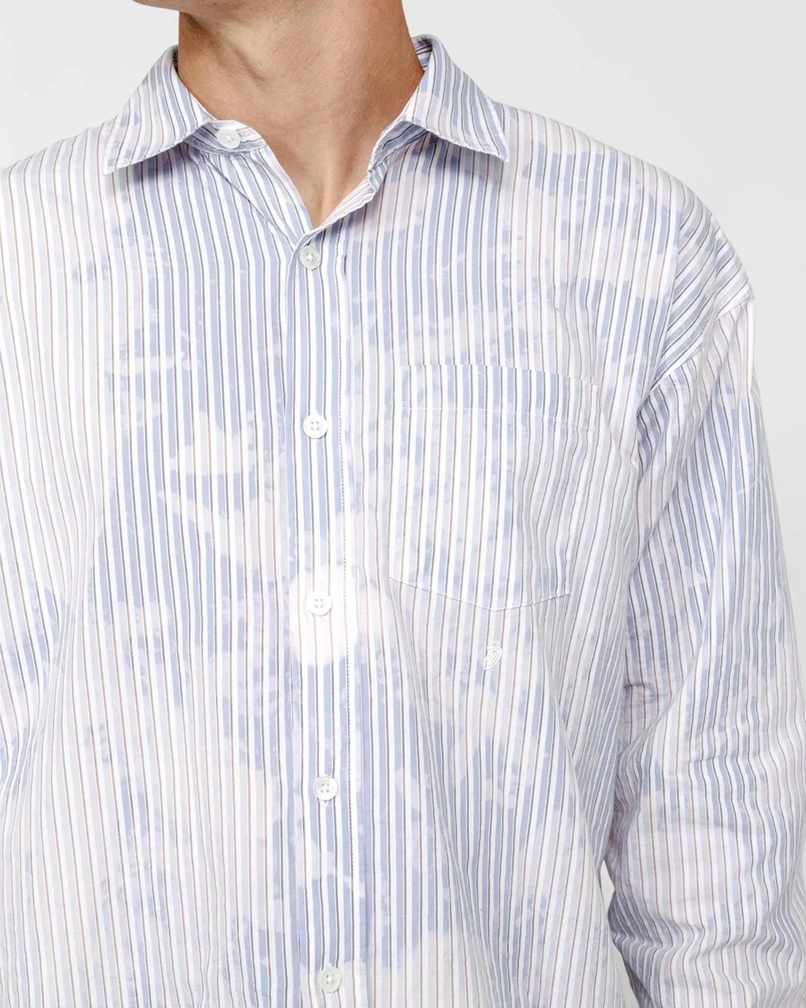 CLASSIC LS SHIRT BLEACHED POPLIN