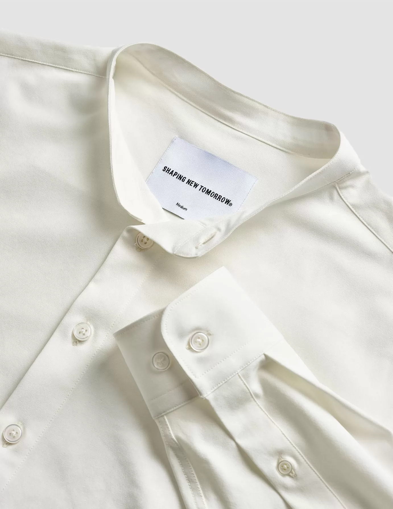 Classic Shirt Mandarin Collar White