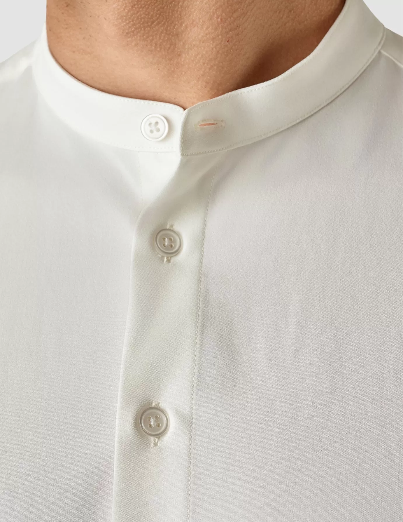 Classic Shirt Mandarin Collar White