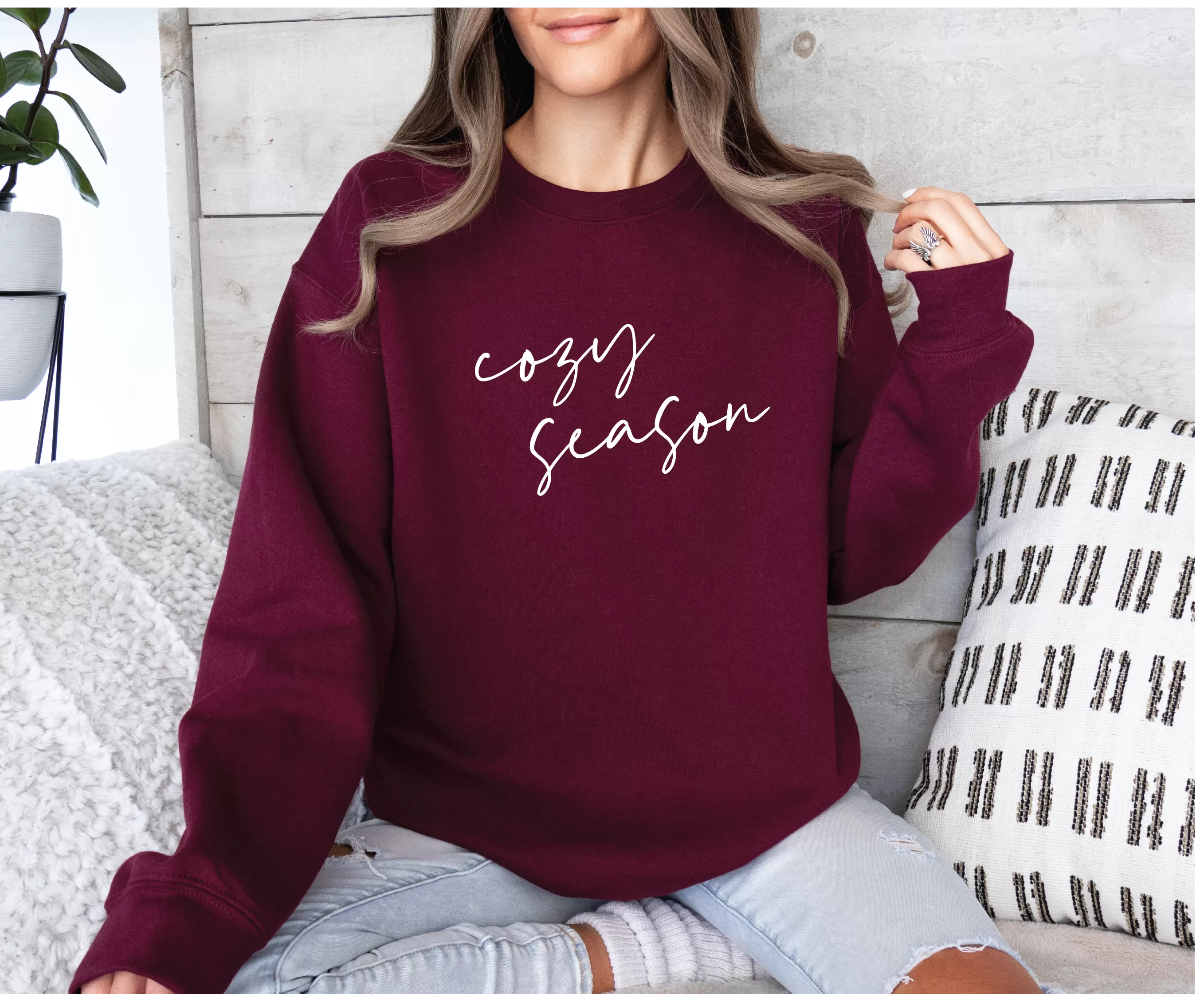 Cozy Season Classic Crew Neck Sweater