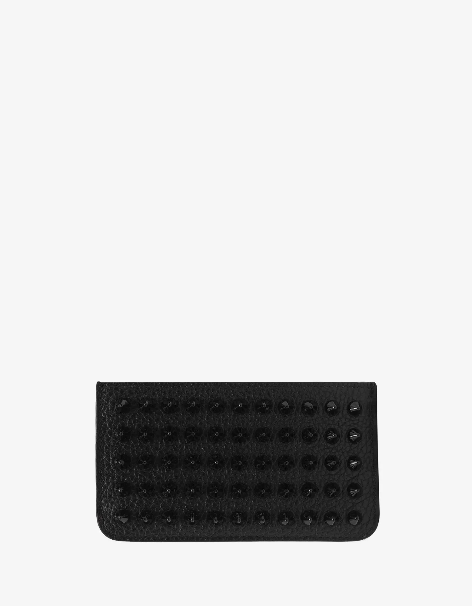 Credilou Black Leather Spikes Card Holder -